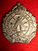 42-4, Valcartier Camp Staff Officer's Silver Plated Cap Badge